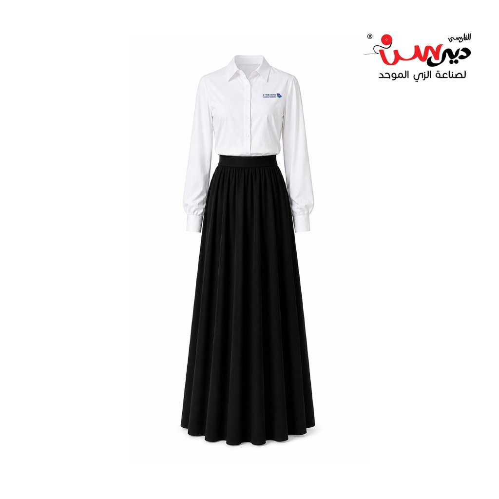 الزي الموحد طالبات -الهيئة الملكية الجبيل(الطقم الاسود -تنورة) 