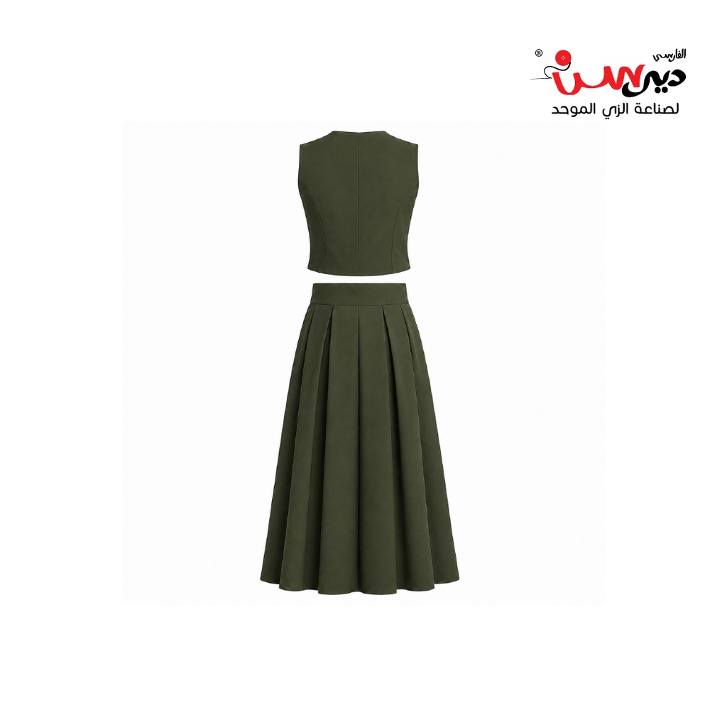 طقم زي حكومي لمرحلة المتوسط (سديري +تنورة )