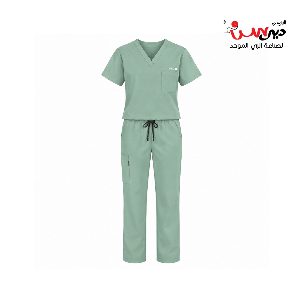 سكراب طبي أخضر فاتح (خاص تجمع صحي المدينة المنورة)